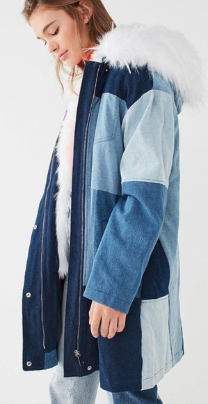 UO patchwork parka - Picture 1 of 4